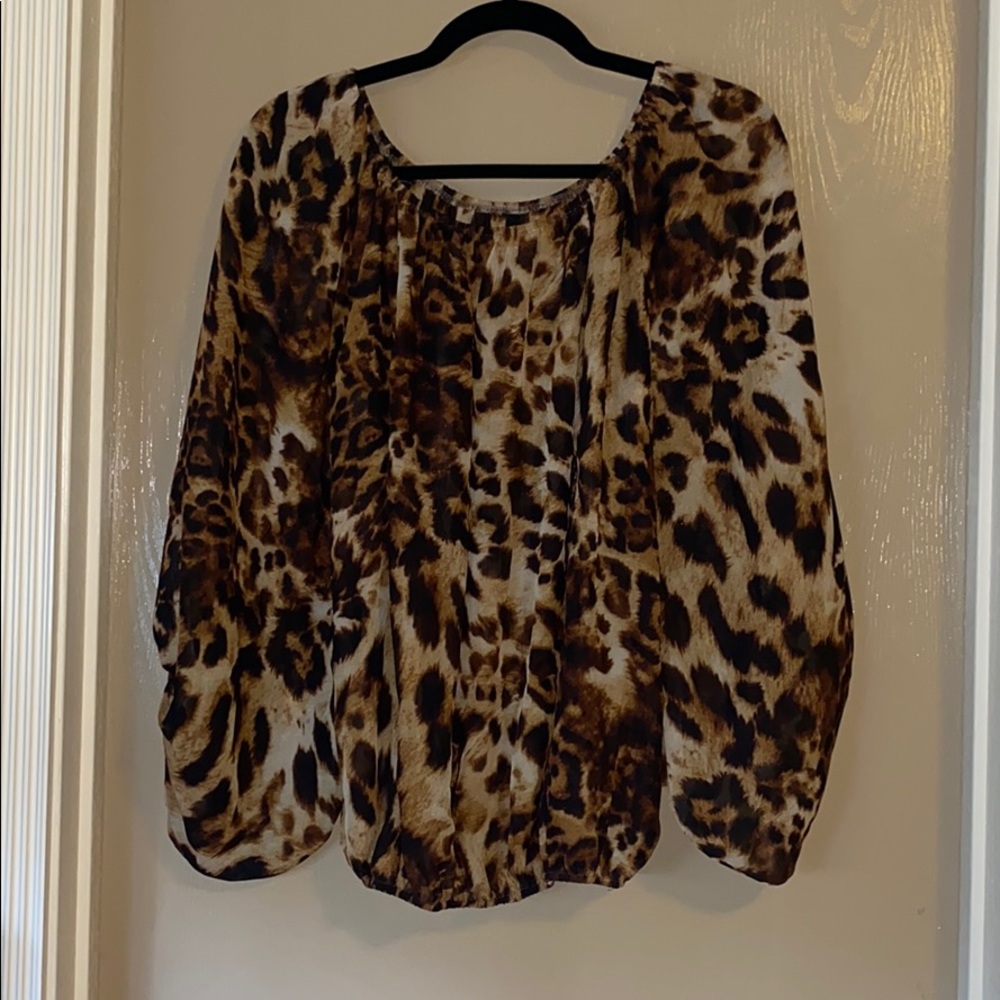 Emma Rose Cheetah Print Blouse